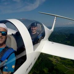 Flugwegposition um 14:52:30: Aufgenommen in der Nähe von Waidhofen an der Ybbs, Österreich in 1383 Meter